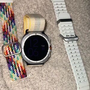 Samsung Watch Ultra 7 Smartwatch with 3 Bands and charger